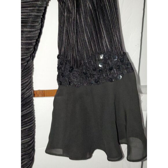 A Cachet Top Witchy Gothic Fairy Grunge Prom Evening Sequined Size 8 - Picture 10 of 10